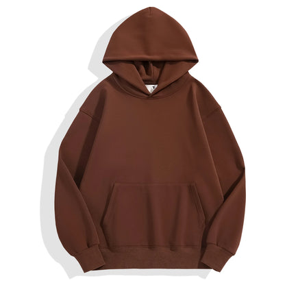 Sweat à capuche épais en molleton pour homme – Coton épais à enfiler, décontracté, style streetwear