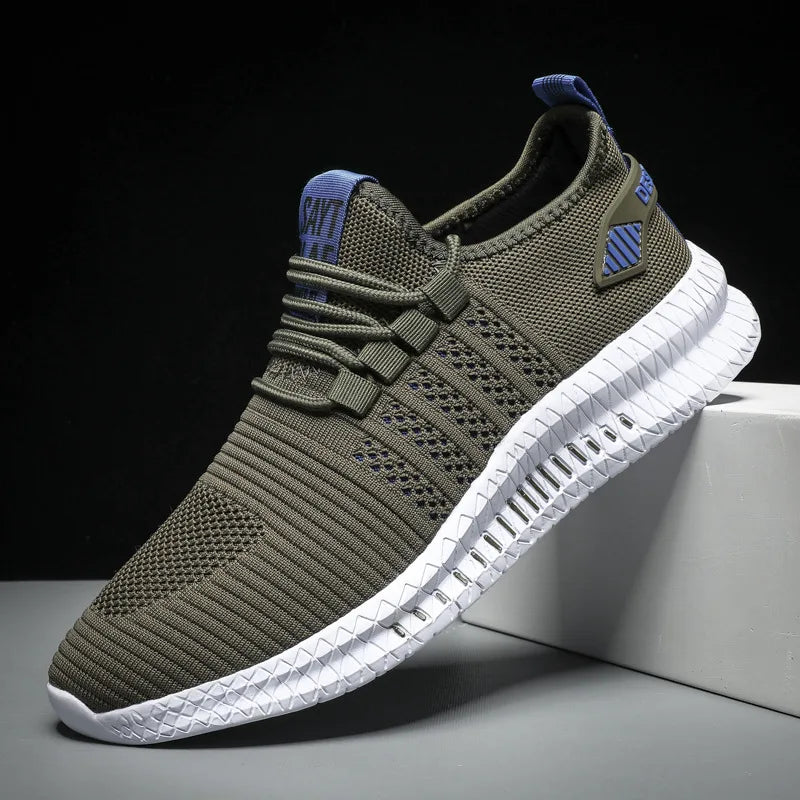 Men’s Flyknit Sneakers – Lightweight Breathable Casual Walking Shoes