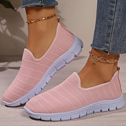 AirFlex Slip-On Sneakers – Women’s Lightweight Mesh Comfort Shoes | Breathable Casual Footwear for Everyday Wear