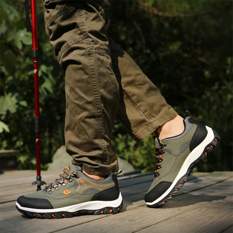 Chaussures de sport légères pour homme – Baskets en microfibre pour la course et la marche