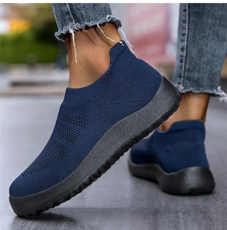 ZJEGA™ 2024 Baskets de course respirantes à enfiler pour femmes – Chaussures de sport légères à ajustement chaussette