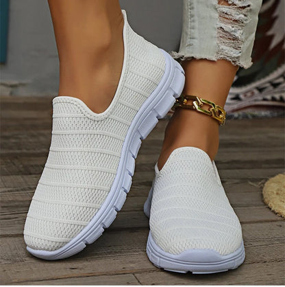 AirFlex Slip-On Sneakers – Women’s Lightweight Mesh Comfort Shoes | Breathable Casual Footwear for Everyday Wear