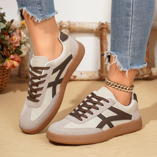 Zapatillas ligeras de mujer Loom & Soul – Calzado informal transpirable con cordones