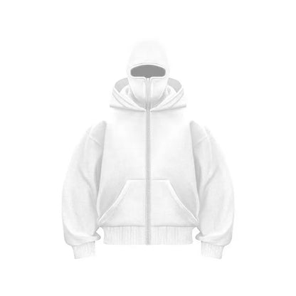 Sweat à Capuche Zippé Homme Automne Hiver – Veste Décontractée Chaude Streetwear