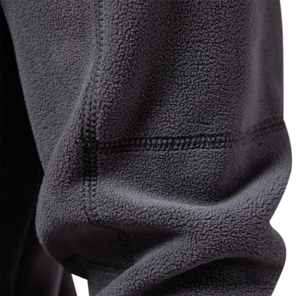 AIOPESON Men’s Thick Fleece Pullover – Turn-Down Collar Winter Sweatshirt
