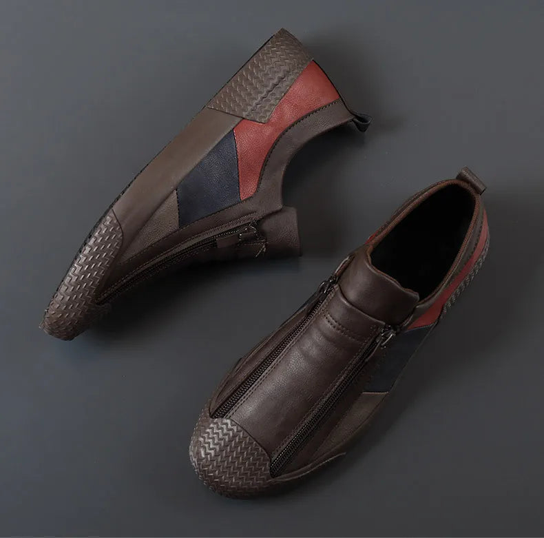 VARELLO™ Men’s Premium Leather Moccasins – High-Quality Casual Driving Shoes | Wear-Resistant, Breathable, Plus-Size Comfort Loafers