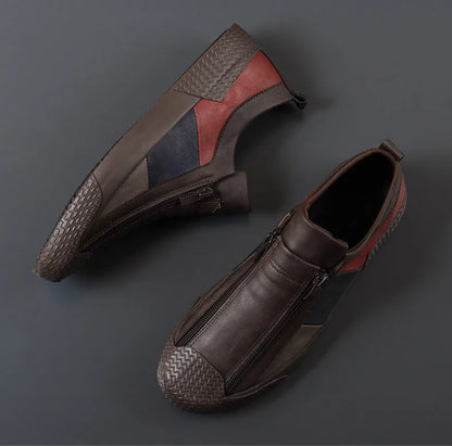 VARELLO™ Men’s Premium Leather Moccasins – High-Quality Casual Driving Shoes | Wear-Resistant, Breathable, Plus-Size Comfort Loafers