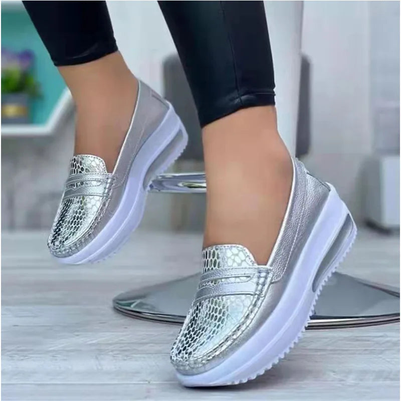 Mocassins compensés à plateforme pour femme YEAE™ – Baskets décontractées légères