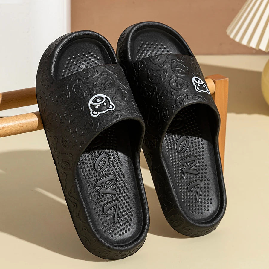 Little Bear™ EVA Slides – Men’s Indoor Non-Slip Platform Slippers