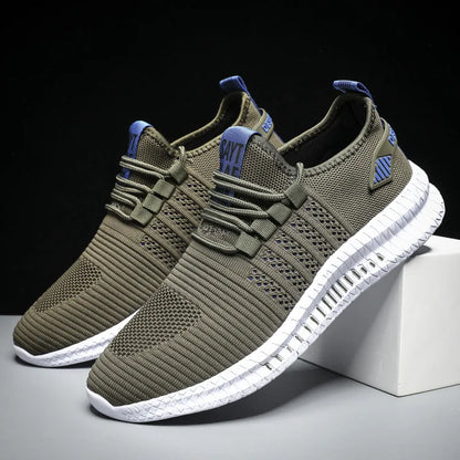 Men’s Flyknit Sneakers – Lightweight Breathable Casual Walking Shoes