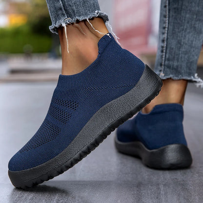 ZJEGA™ 2024 Baskets de course respirantes à enfiler pour femmes – Chaussures de sport légères à ajustement chaussette