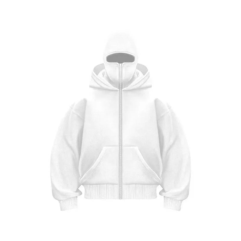 Sweat à Capuche Zippé Homme Automne Hiver – Veste Décontractée Chaude Streetwear