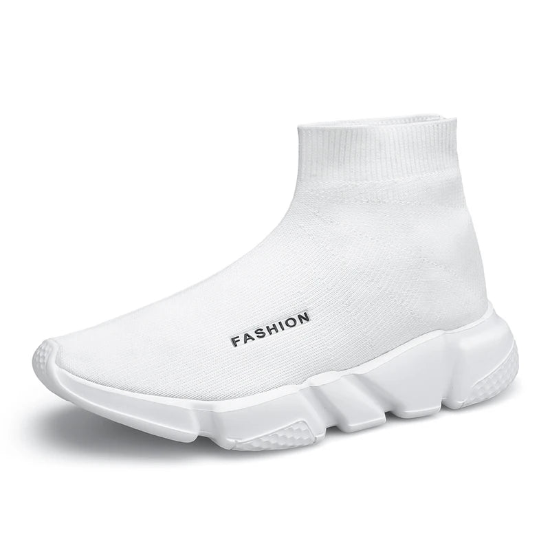 Chaussures de course montantes – Baskets unisexe à enfiler | Baskets réfléchissantes, respirantes et légères pour hommes et femmes