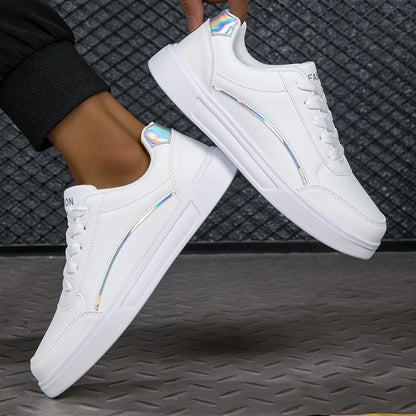 Zapatillas deportivas MAEDEF™ impermeables de PU para mujer – Zapatos ligeros con cordones para caminar