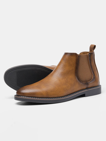 Loom & Soul Men’s Retro Chelsea Boots – Classic Slip-On British Style Boots
