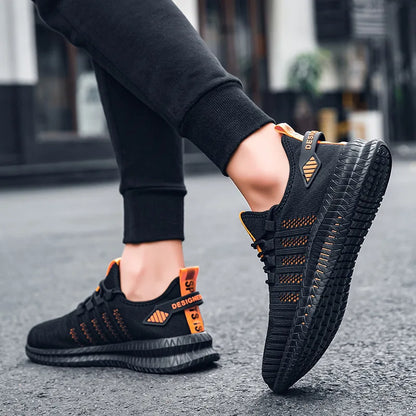 Men’s Flyknit Sneakers – Lightweight Breathable Casual Walking Shoes