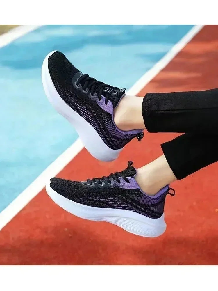 2025 Women’s Casual Mesh Flats – Anti-Slip Breathable Summer Walking Shoes