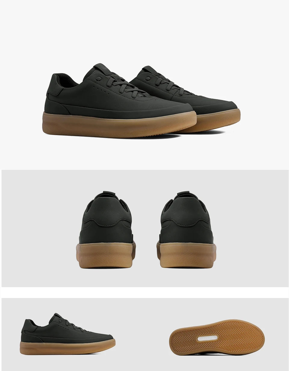 Desai™ DS3097 Men’s Leather Casual Shoes – Lightweight Breathable Soft Sole Sneakers