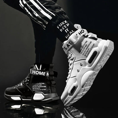 OLOMM™ Ignite Series – Baskets Homme en Cuir Imperméable | Chaussures de Sport Respirantes Rehaussantes
