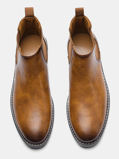 Loom & Soul Men’s Retro Chelsea Boots – Classic Slip-On British Style Boots