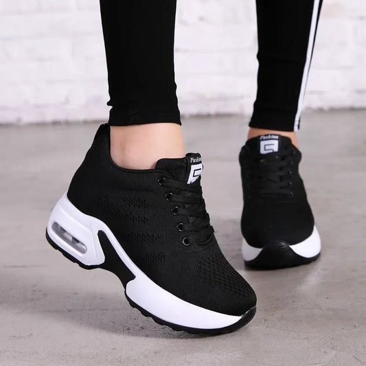 Zapatillas deportivas con plataforma para mujer Loom & Soul – Calzado deportivo transpirable con aumento de altura