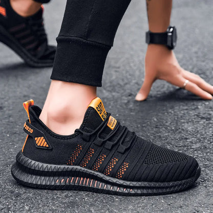Men’s Flyknit Sneakers – Lightweight Breathable Casual Walking Shoes
