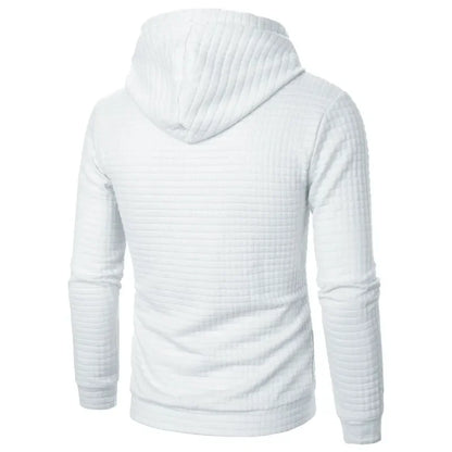Men’s Solid Color Casual Hoodie – Lightweight Fleece Pullover for Everyday Wear