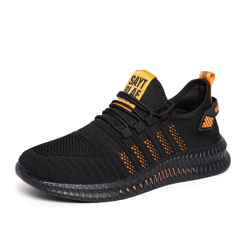 Men’s Flyknit Sneakers – Lightweight Breathable Casual Walking Shoes