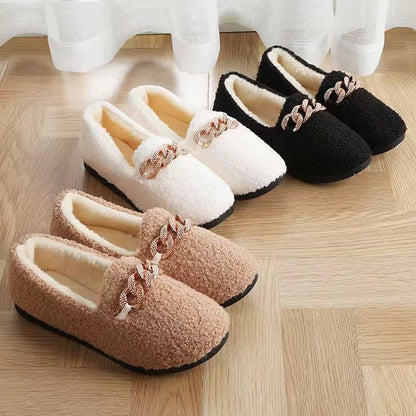 Pantoufles d'hiver en velours côtelé Rollstep™ – Chaussons d'intérieur chauds doublés en polaire pour hommes et femmes