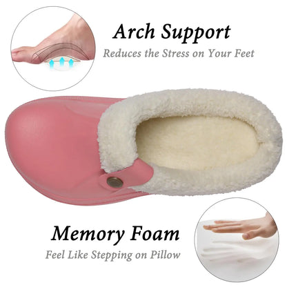 Asgard™ Women’s Waterproof Fur Slippers – Warm & Non-Slip