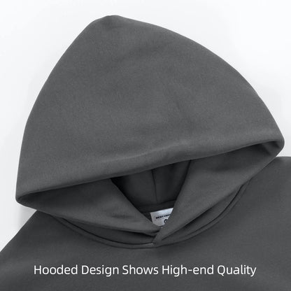 Sweat à capuche épais en molleton pour homme – Coton épais à enfiler, décontracté, style streetwear