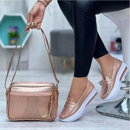 Mocassins compensés à plateforme pour femme YEAE™ – Baskets décontractées légères
