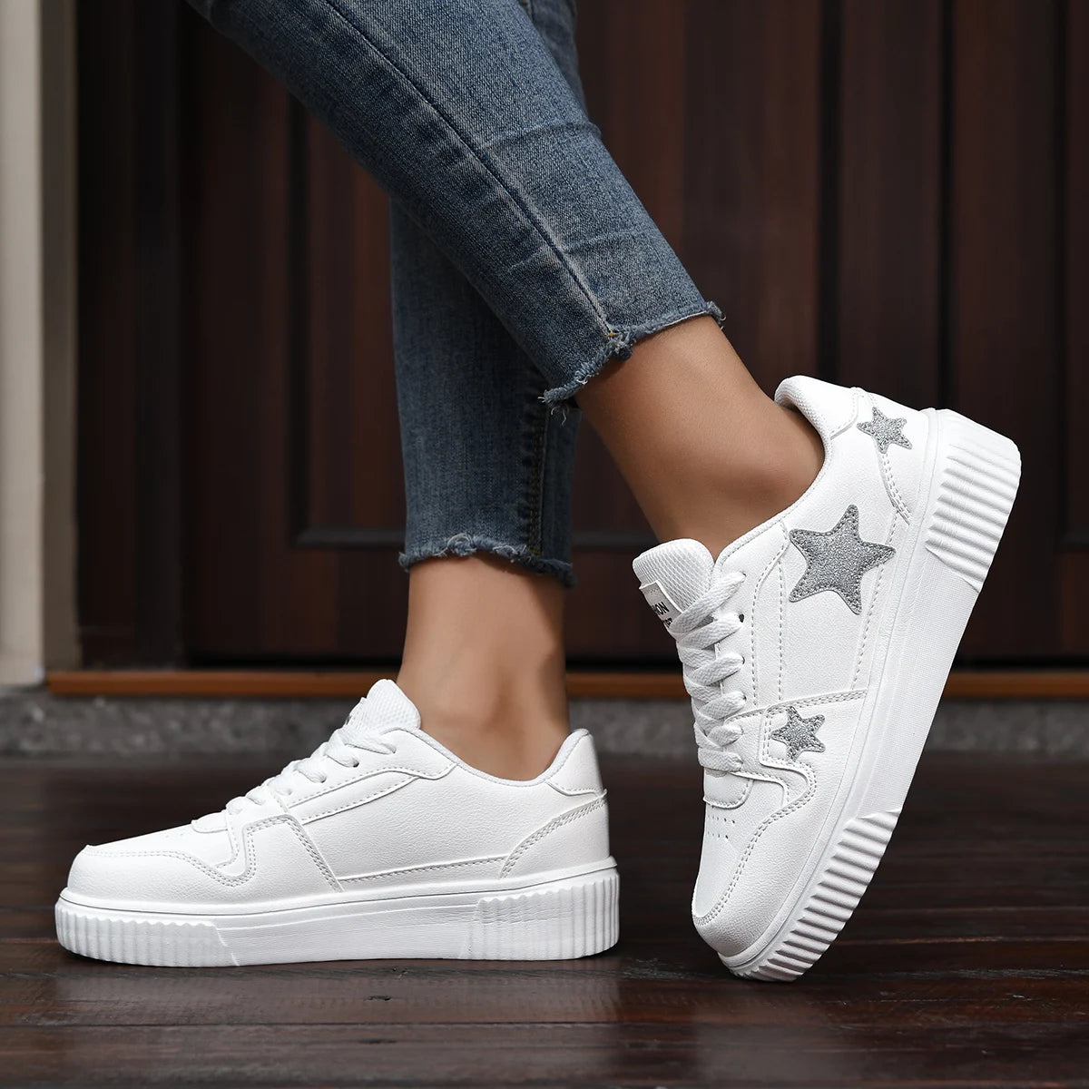 Loom & Soul YRZL Unisex Sports Sneakers – Breathable Thick Sole Comfort