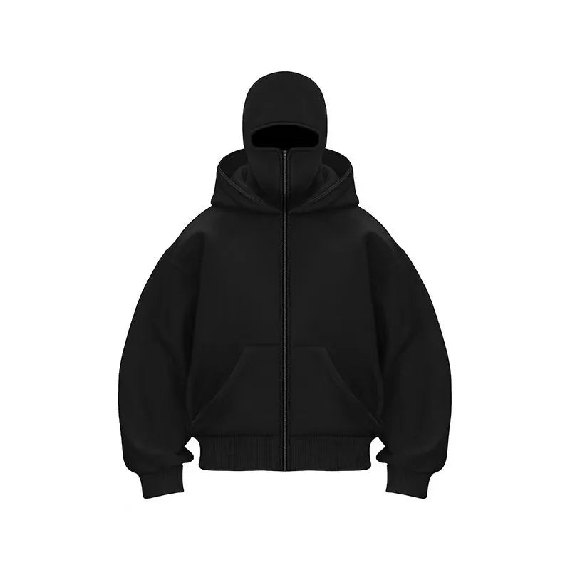 Sweat à Capuche Zippé Homme Automne Hiver – Veste Décontractée Chaude Streetwear