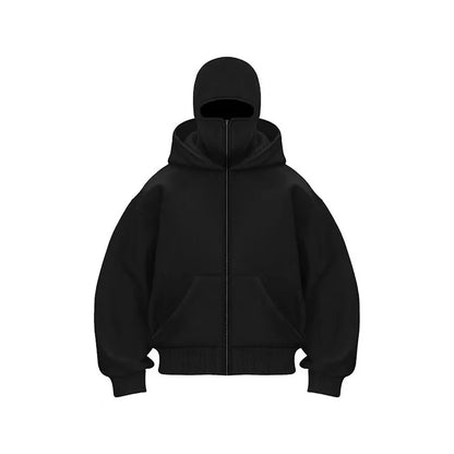 Sweat à Capuche Zippé Homme Automne Hiver – Veste Décontractée Chaude Streetwear
