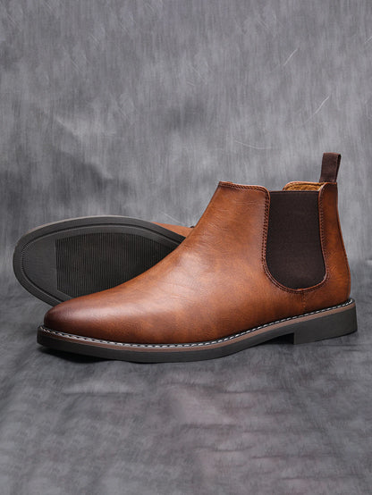 Loom & Soul Men’s Retro Chelsea Boots – Classic Slip-On British Style Boots