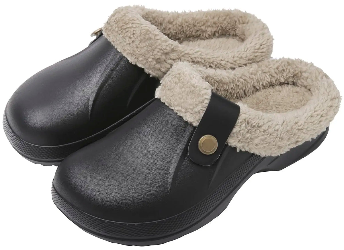 Asgard™ Women’s Waterproof Fur Slippers – Warm & Non-Slip