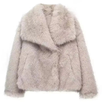 Veste à revers en fausse fourrure HH LuxeFur™ – Chaleur élégante pour l'Automne & l'Hiver 2025
