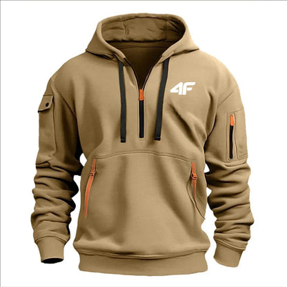Sweat à capuche épais d'hiver pour homme – Coupe ample, imprimé, streetwear sportif