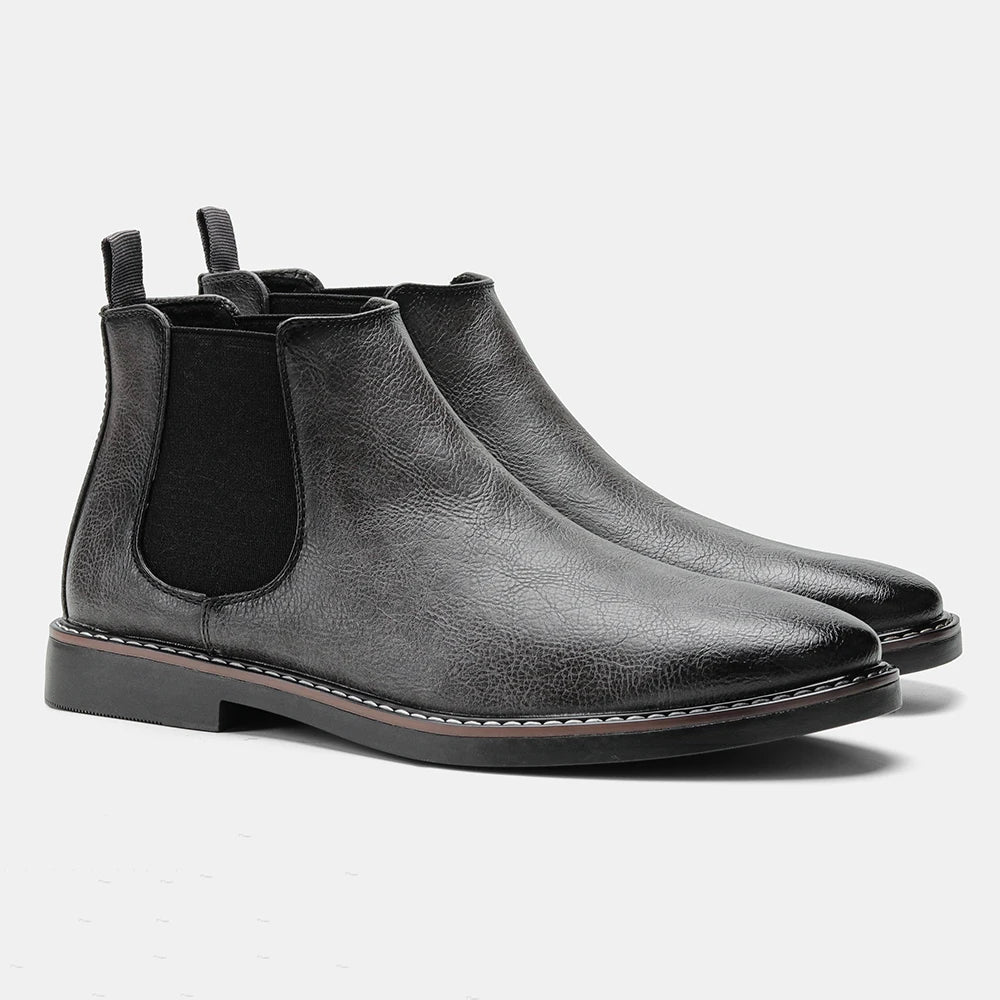 Loom & Soul Men’s Retro Chelsea Boots – Classic Slip-On British Style Boots