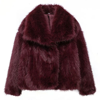 Veste à revers en fausse fourrure HH LuxeFur™ – Chaleur élégante pour l'Automne & l'Hiver 2025
