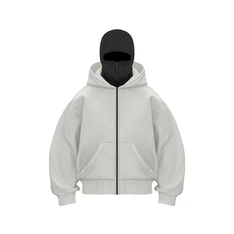 Sweat à Capuche Zippé Homme Automne Hiver – Veste Décontractée Chaude Streetwear