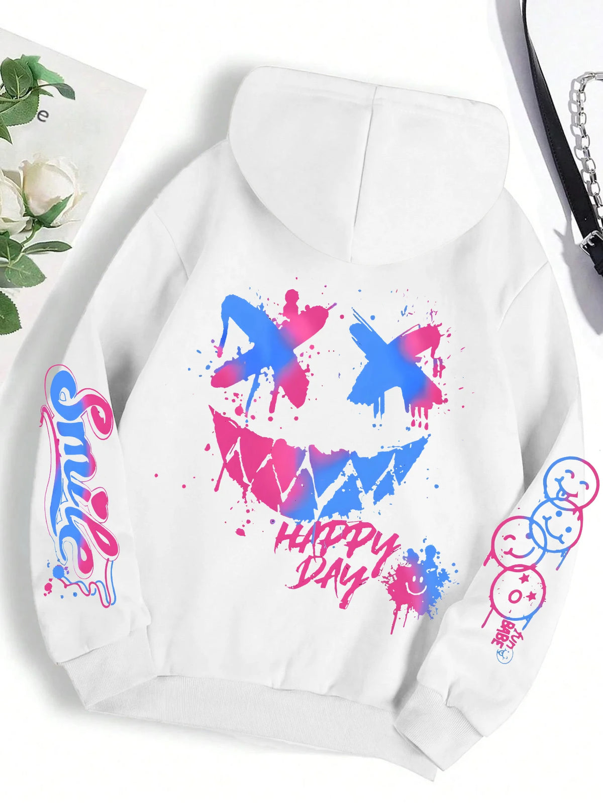 Women’s Fleece Pullover Hoodie – Warm Winter Casual Print Hooded Sweatshirt S-XXL