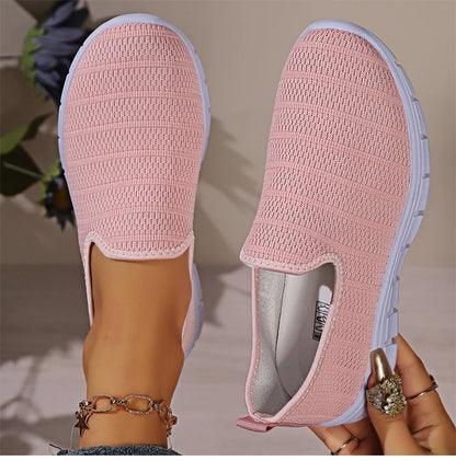 AirFlex Slip-On Sneakers – Women’s Lightweight Mesh Comfort Shoes | Breathable Casual Footwear for Everyday Wear