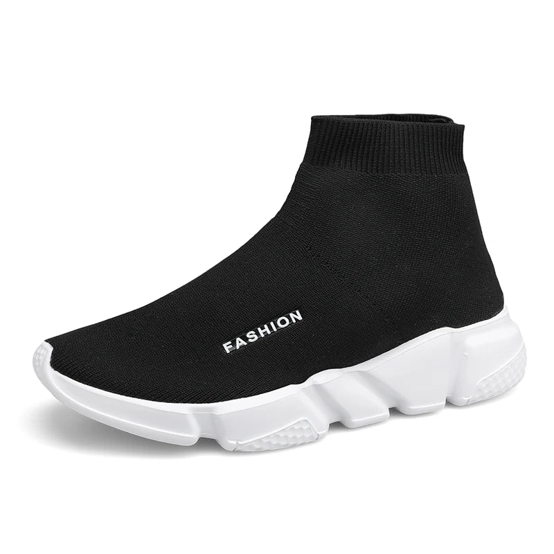 Chaussures de course montantes – Baskets unisexe à enfiler | Baskets réfléchissantes, respirantes et légères pour hommes et femmes
