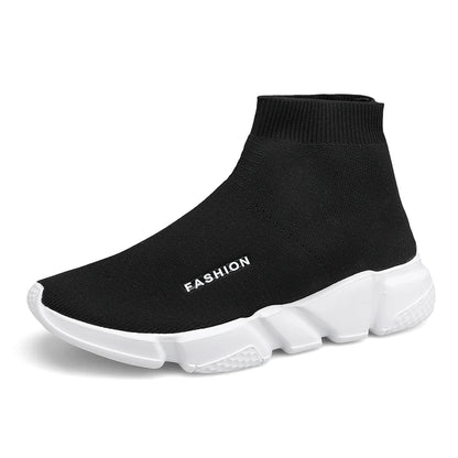 Chaussures de course montantes – Baskets unisexe à enfiler | Baskets réfléchissantes, respirantes et légères pour hommes et femmes