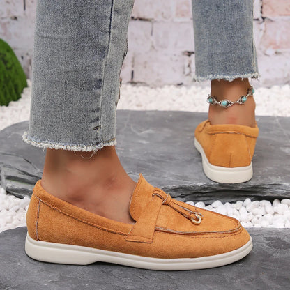 Mocassins en coton à enfiler pour femmes – Ballerines légères et décontractées pour le quotidien