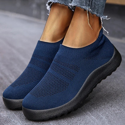 ZJEGA™ 2024 Baskets de course respirantes à enfiler pour femmes – Chaussures de sport légères à ajustement chaussette