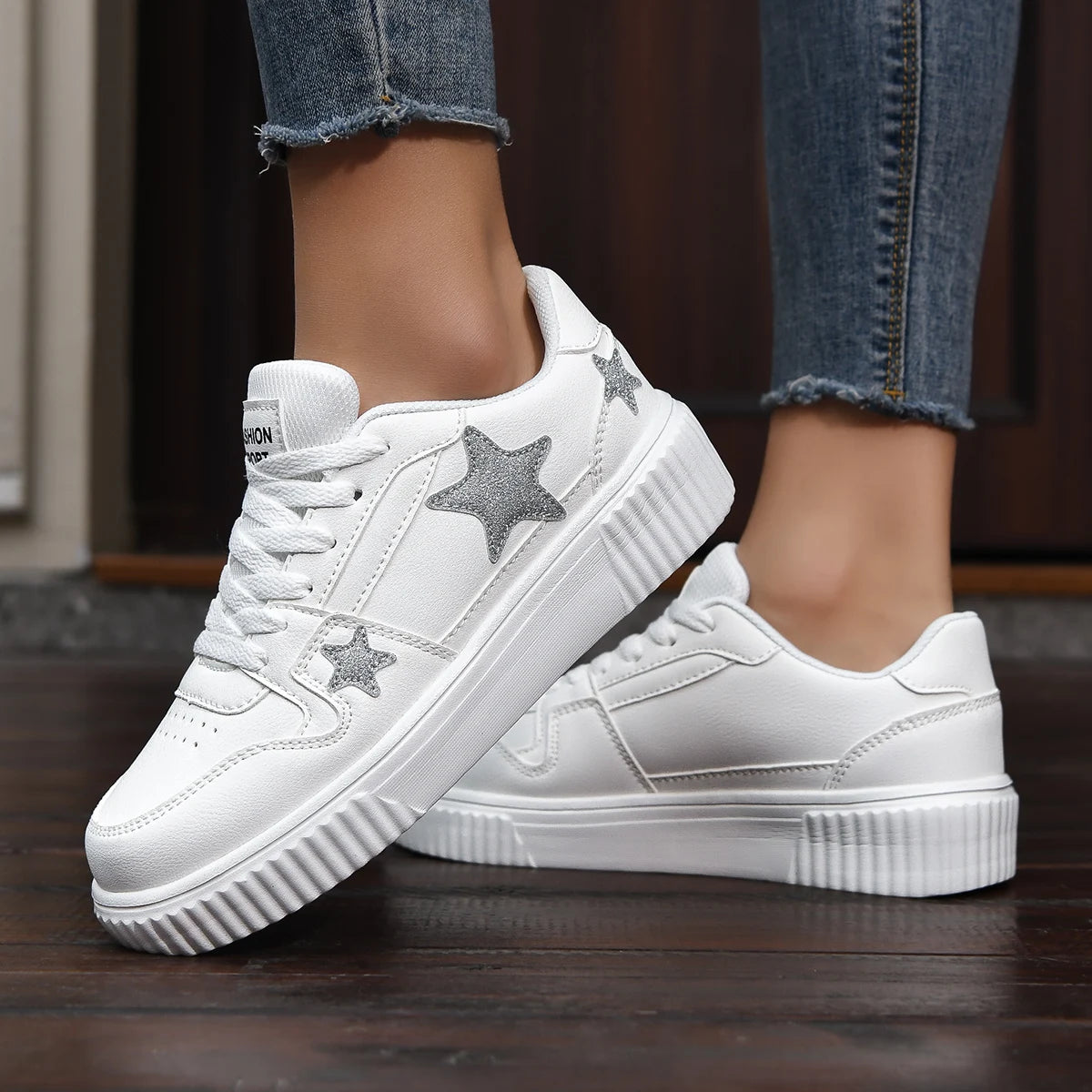 Loom & Soul YRZL Unisex Sports Sneakers – Breathable Thick Sole Comfort