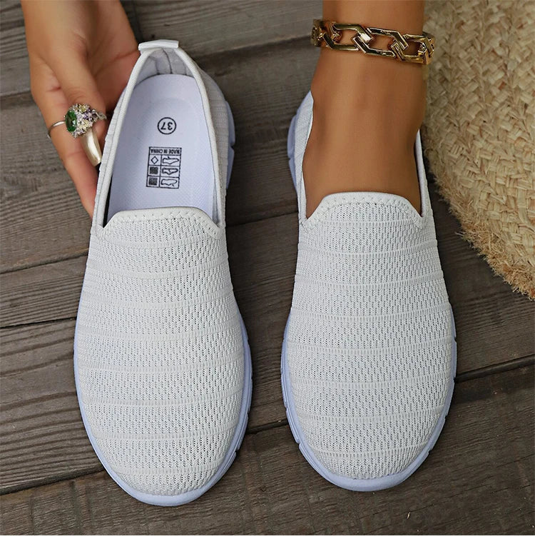 AirFlex Slip-On Sneakers – Women’s Lightweight Mesh Comfort Shoes | Breathable Casual Footwear for Everyday Wear